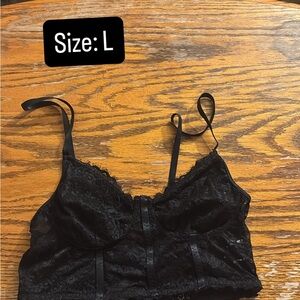 Elegant Black Lace Bralette